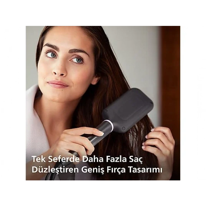 PHILIPS BHH880/00 Geniş Fırça Alanı, Turmalin Seramik Kaplama, 2 Sıcaklık Ayarı Düzleştirici Tarak