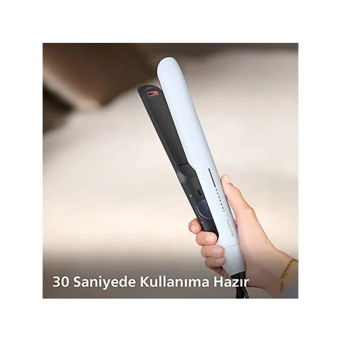PHILIPS BHS520/00 5000 Serisi, Bukle Yapma Özellikli, Argan Yağı Katkılı, İyonik Bakım, Isıya Dayanıklı Saç Düzleştirici Kılıf Hediyeli