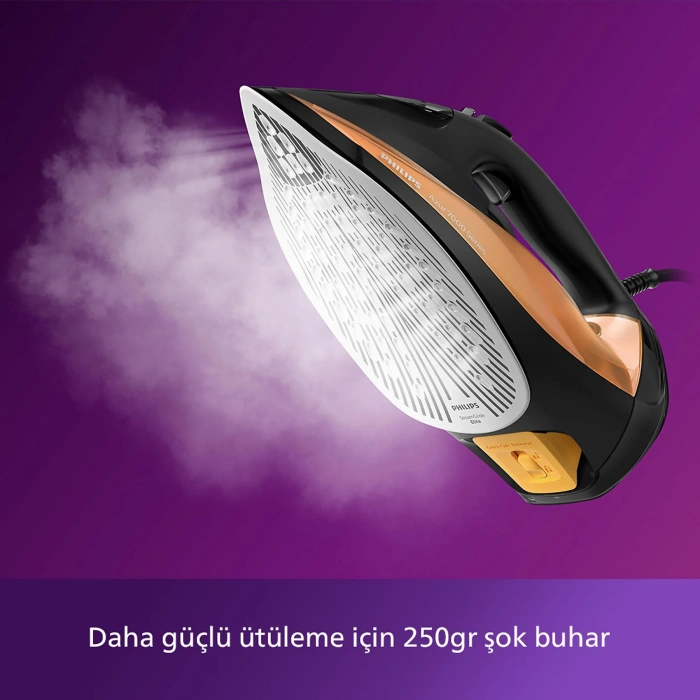 PHILIPS DST7040/80 Azur Buharlı Ütü Siyah/Gold