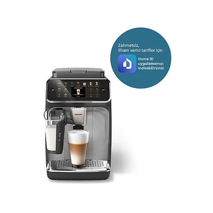 PHILIPS EP4446/70 Tam Otomatik Espresso Makinesi Krom Siyah