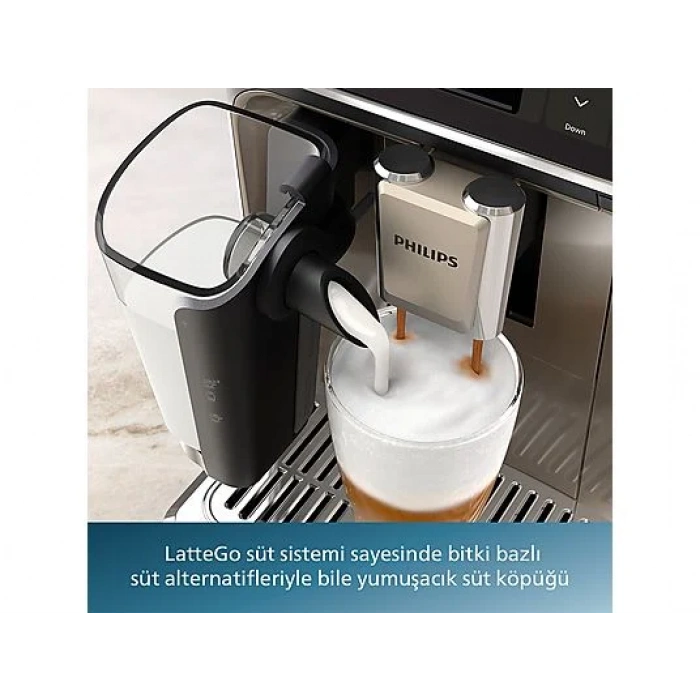 PHILIPS EP5547/90 Tam Otomatik Espresso Makinesi Krom Siyah