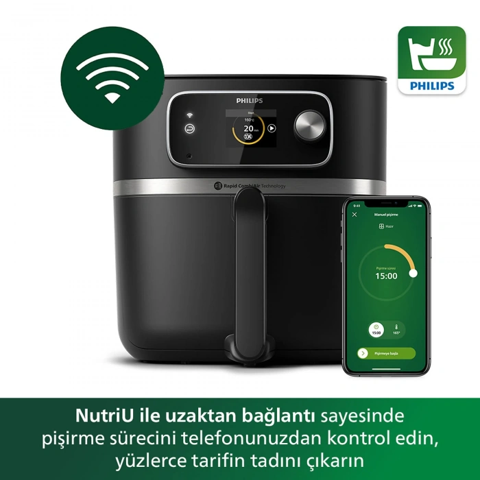 PHILIPS HD9880/90 Combi 7000 Serisi XXL Connected Airfryer Siyah