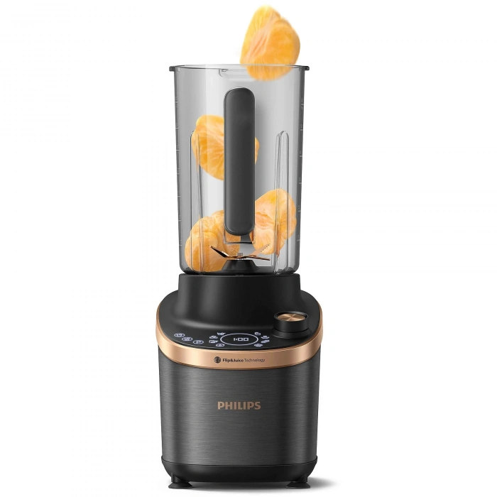 PHILIPS HR3770/00 Dual Chef Meyve Sıkacağı & Blender Siyah metal