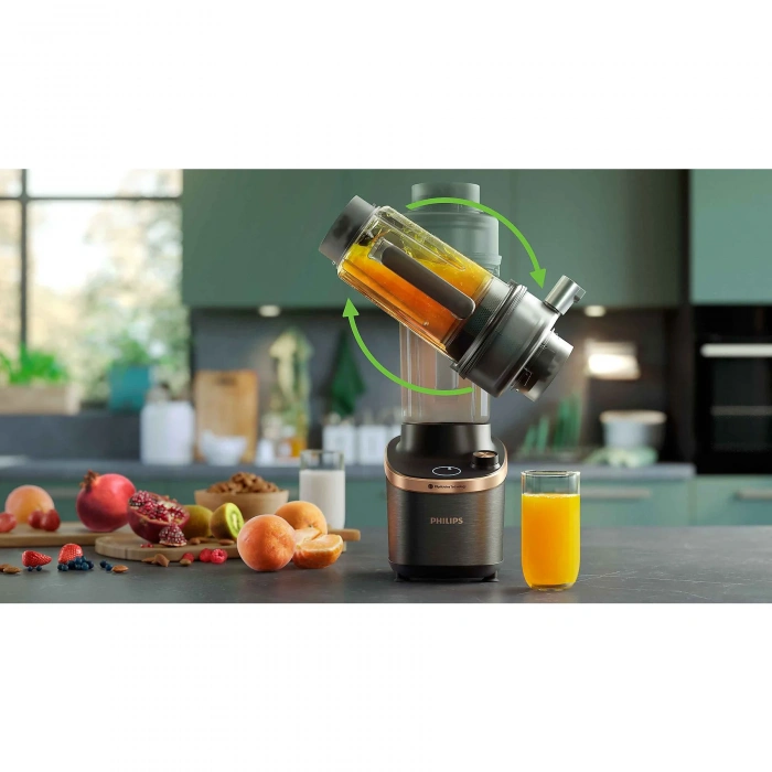PHILIPS HR3770/00 Dual Chef Meyve Sıkacağı & Blender Siyah metal