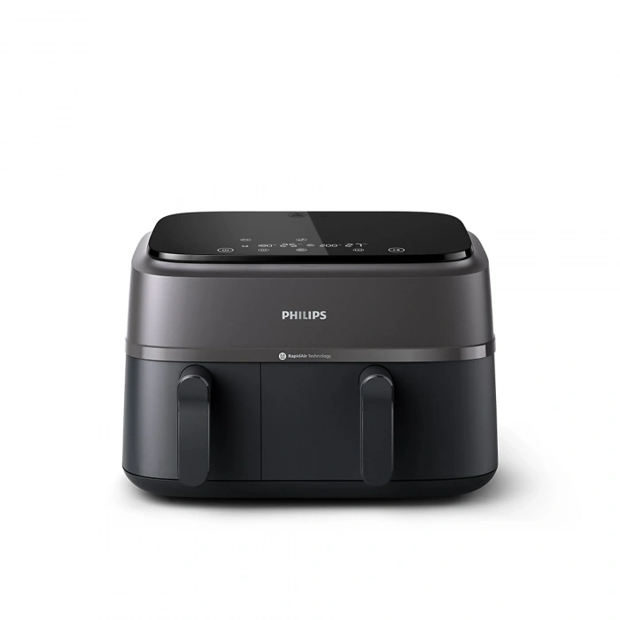 PHILIPS NA350/00 3000 Serisi Çift Hazneli Airfryer Siyah