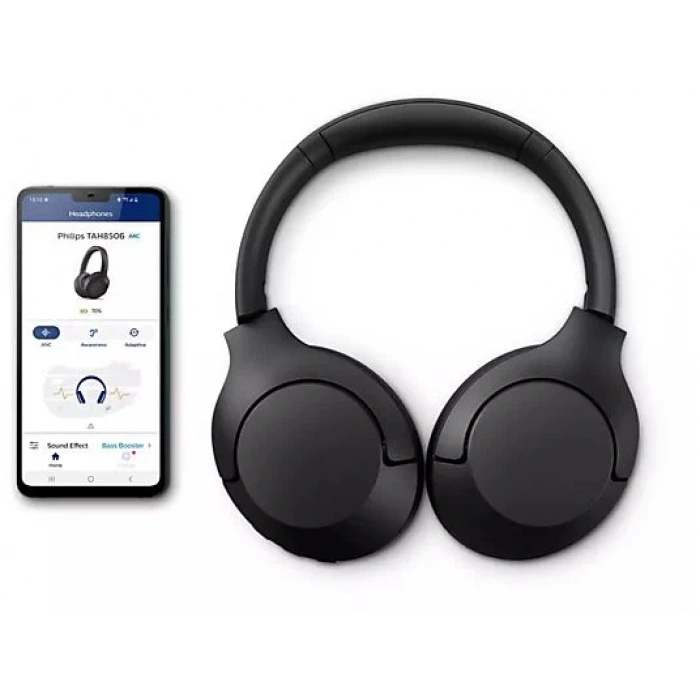 PHILIPS TAH8506BK ANC Pro Kulak Üstü Bluetooth Kulaklık Siyah