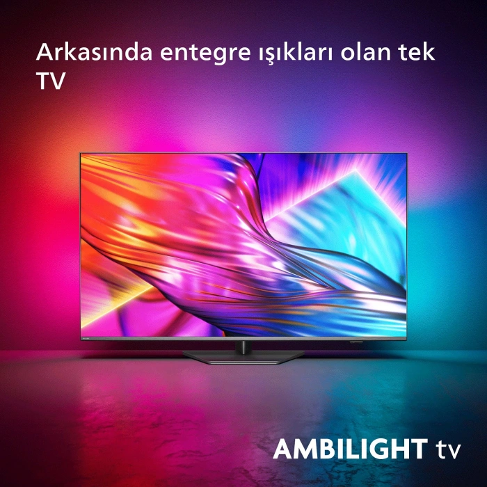 PHILIPS The One 55PUS8909/62 55 139 Ekran 4K UHD Dolby Vision Dolby Atmos Titan OS Ambilight TV
