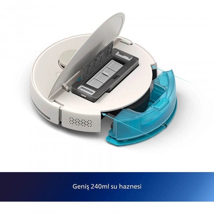 PHILIPS XU7100/02 Homerun 7000 Serisi Aqua İstasyonlu Robot Süpürge Beyaz