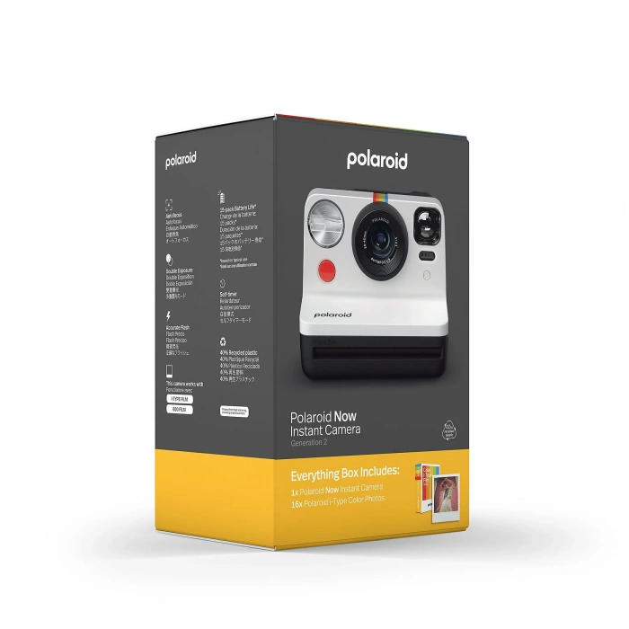 POLAROID EB Now Gen 2 Anlık Fotoğraf Makinesi Siyah Beyaz