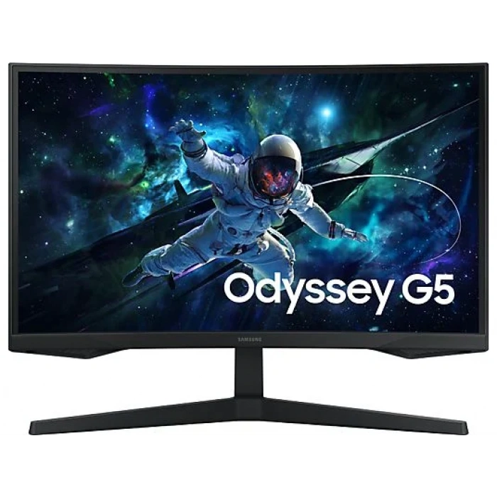 SAMSUNG Odyssey G5 LS27CG552EUXUF 27 inç QHD 1ms 165Hz Freesync HDR10 VA Kavisli Gaming Monitör Siyah