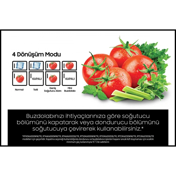 Samsung RT50K6000WW Buzdolabı
