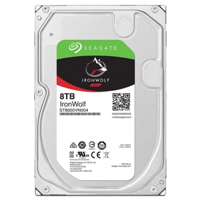 Seagate IRONWOLF 3,5 8TB 256MB 7200 ST8000VN004