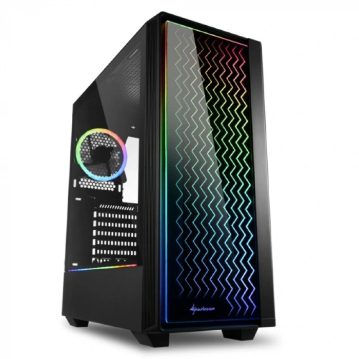 Sharkoon RGB-LIT-100 Midi Tower Kasa Siyah