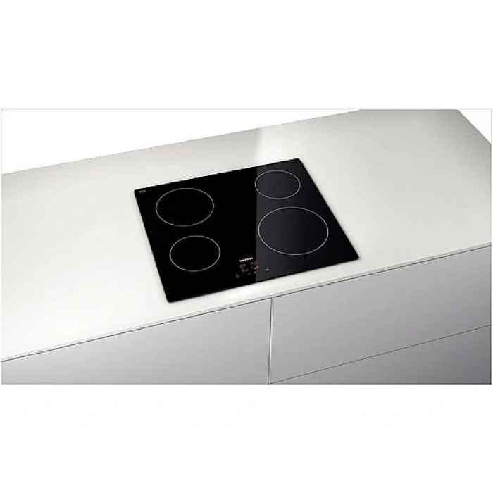 SIEMENS ET611HE17E Elektrikli Elektrikli Ankastre Ocak Siyah