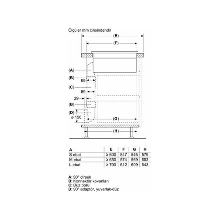 SIEMENS EX875LX67E Davlumbaz Entegreli İndüksiyon Ocak