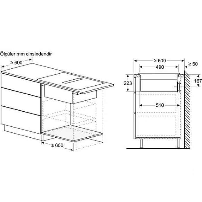 SIEMENS EX875LX67E Davlumbaz Entegreli İndüksiyon Ocak