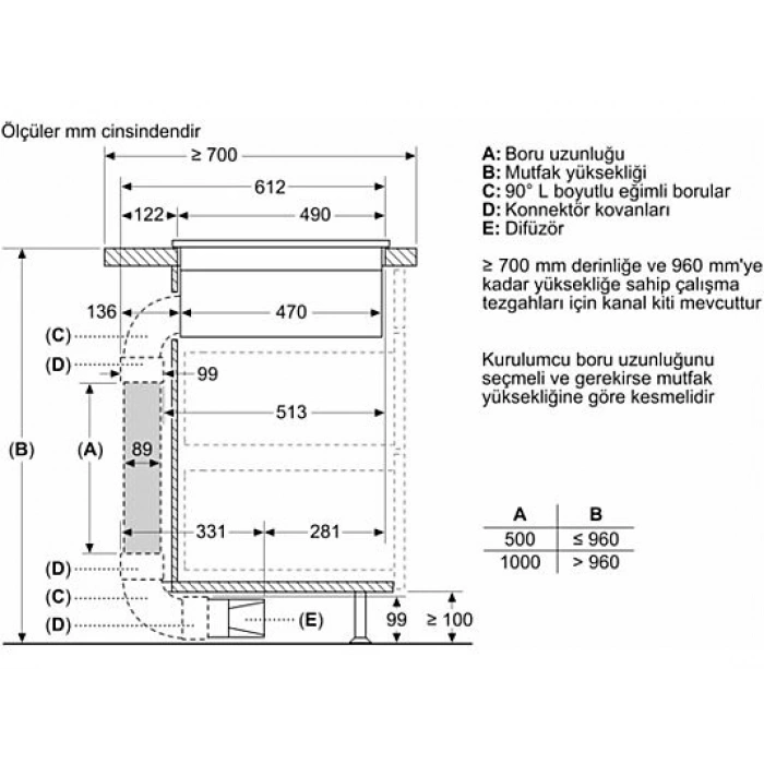 SIEMENS EX875LX67E Davlumbaz Entegreli İndüksiyon Ocak