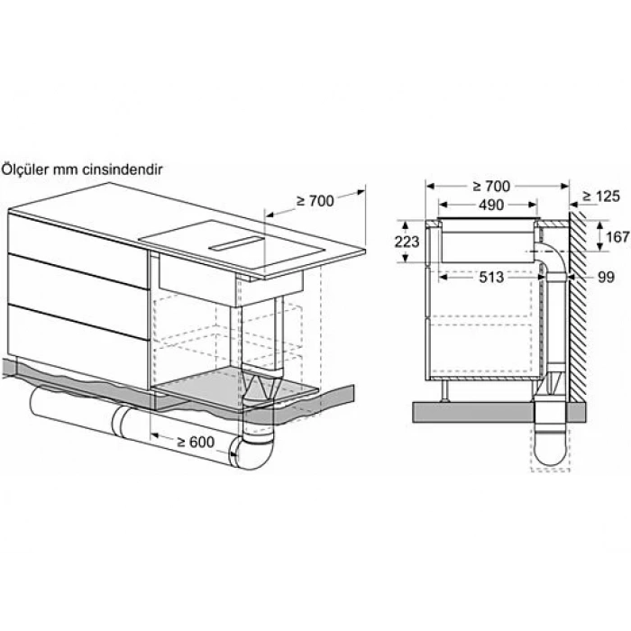 SIEMENS EX875LX67E Davlumbaz Entegreli İndüksiyon Ocak