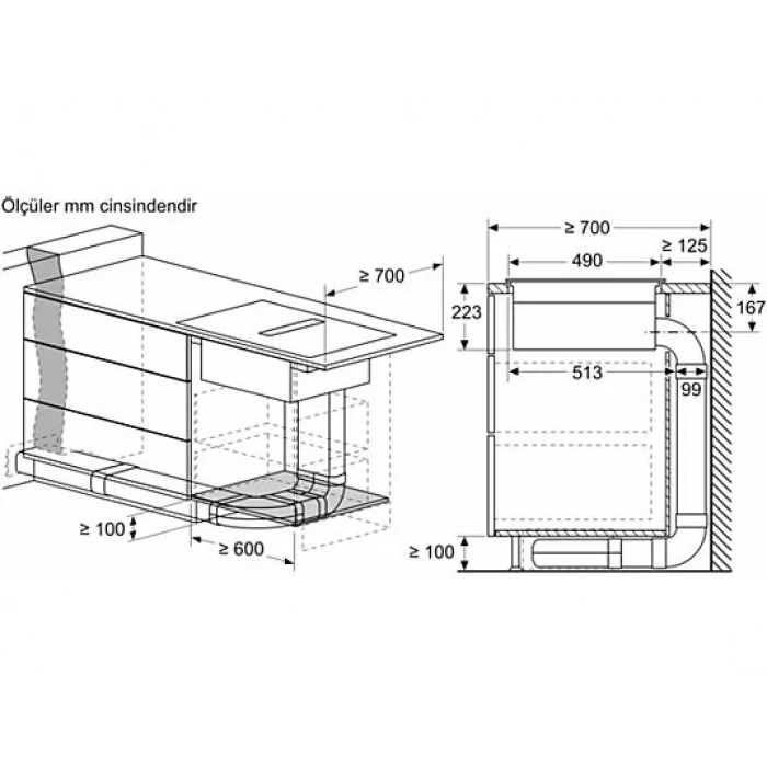 SIEMENS EX875LX67E Davlumbaz Entegreli İndüksiyon Ocak