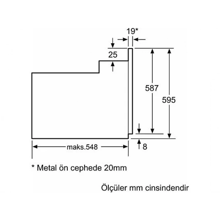 SIEMENS HB214FBW1T 66 L Ankastre Fırın