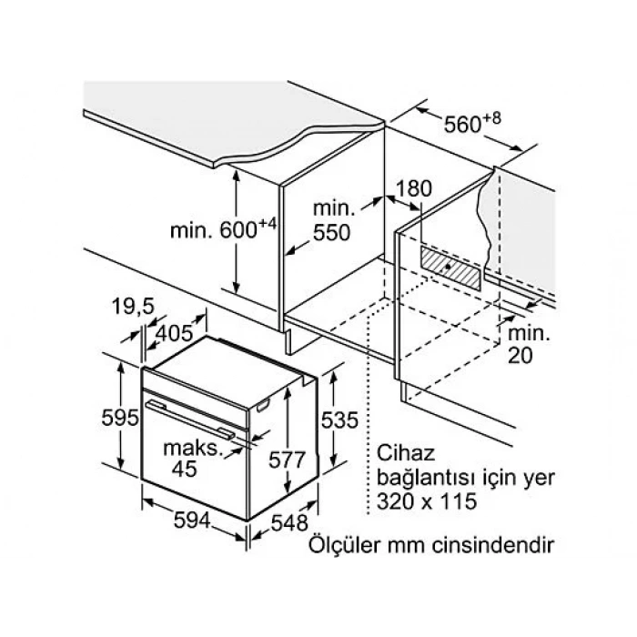 SIEMENS HS736G1B2 71 LT Ankastre Fırın