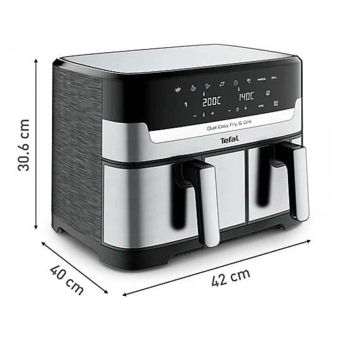 TEFAL Easy Fry & Grill Dual Yağsız Fritöz