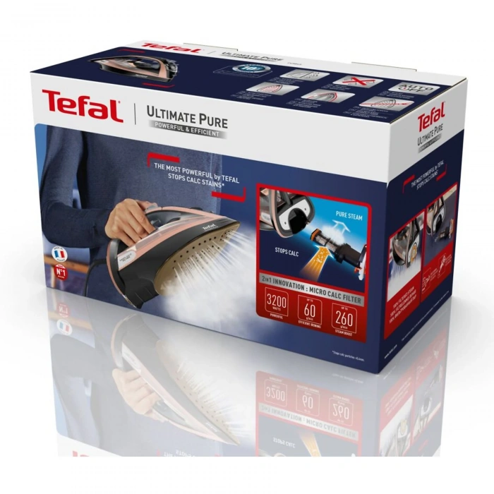 TEFAL FV9845 Ultimate Pure Buharlı Ütü Siyah Bronz