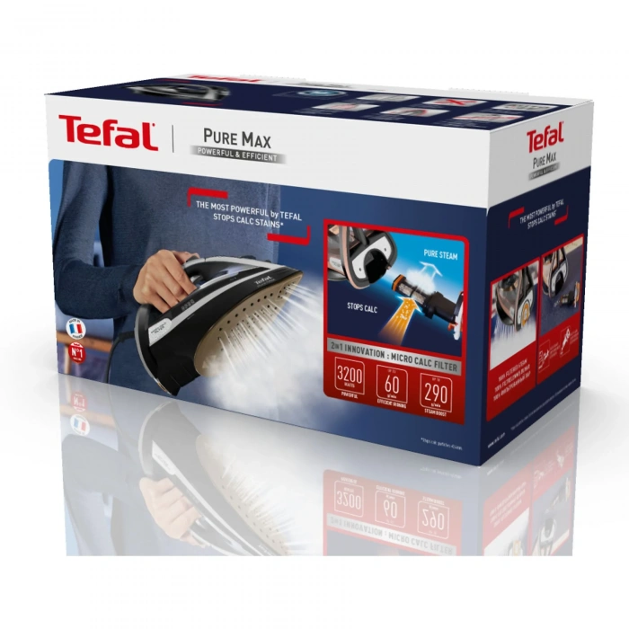 TEFAL FV9850 Pure Max Ütü Siyah Gri