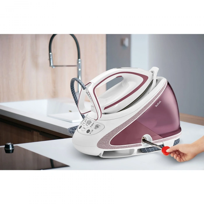 TEFAL GV9566 2600W Pro Express Ultimate Yüksek Basınçlı Buhar Kazanlı Ütü Beyaz Kırmızı