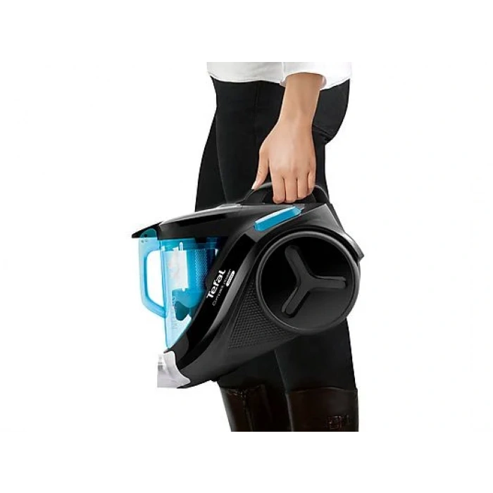 TEFAL TW3751 Compact Power Cyclonic Toz Torbasız Elektrikli Süpürge Mavi Siyah
