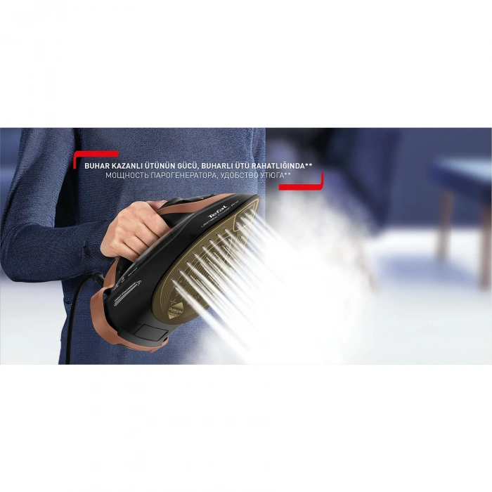 TEFAL Ultimate Power Pro Buharlı Ütü Siyah Kahverengi