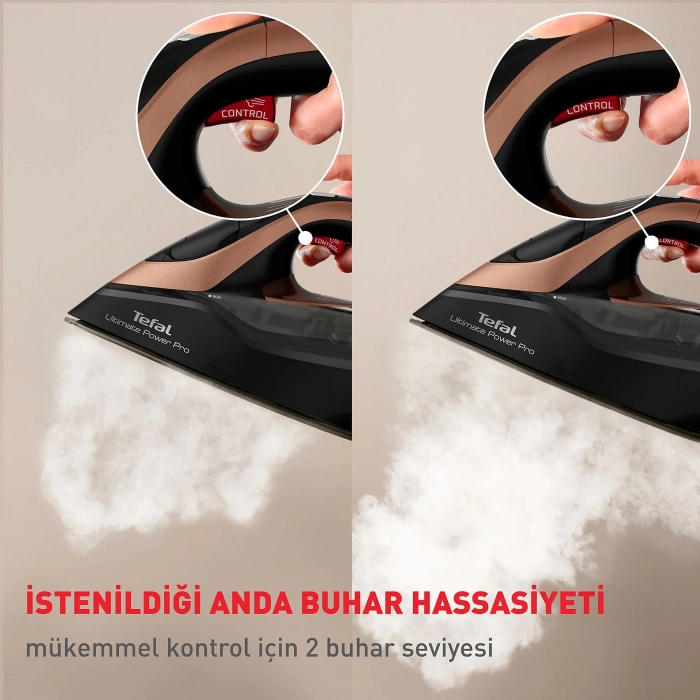 TEFAL Ultimate Power Pro Buharlı Ütü Siyah Kahverengi