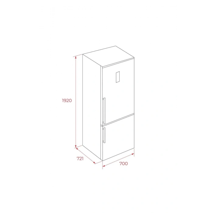 Teka RBF 78725 GWH EU No Frost Beyaz Solo Buzdolabı