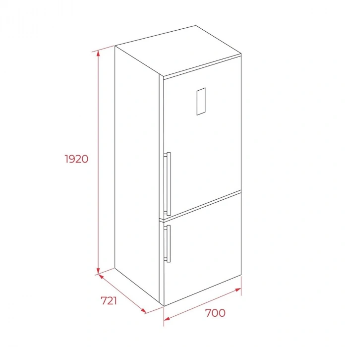 Teka RBF 78725 GWH EU No Frost Beyaz Solo Buzdolabı