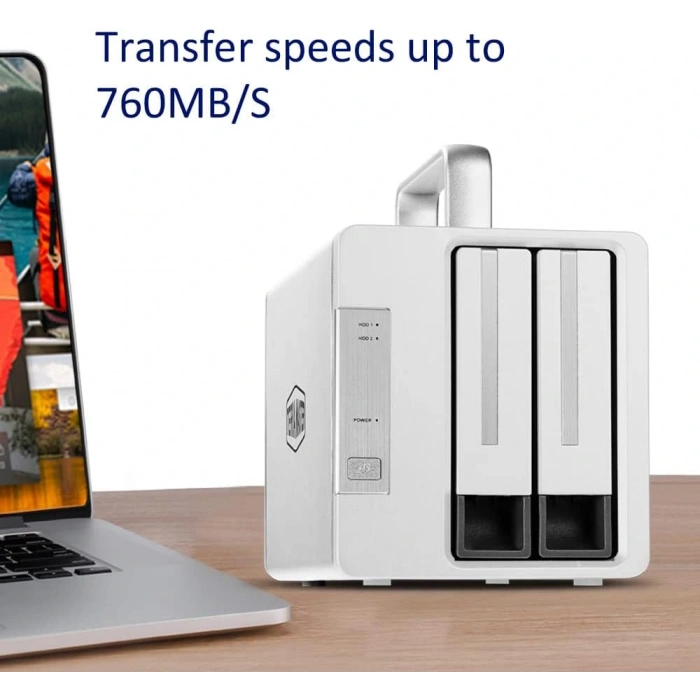 TerraMaster TD2-Thunderbolt3 2 Disk Yuvalı DAS Cih