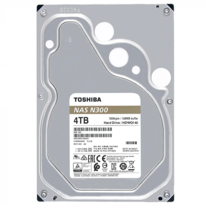Toshiba 3,5 P300 4TB 128MB 5400RPM HDWD240UZSVA