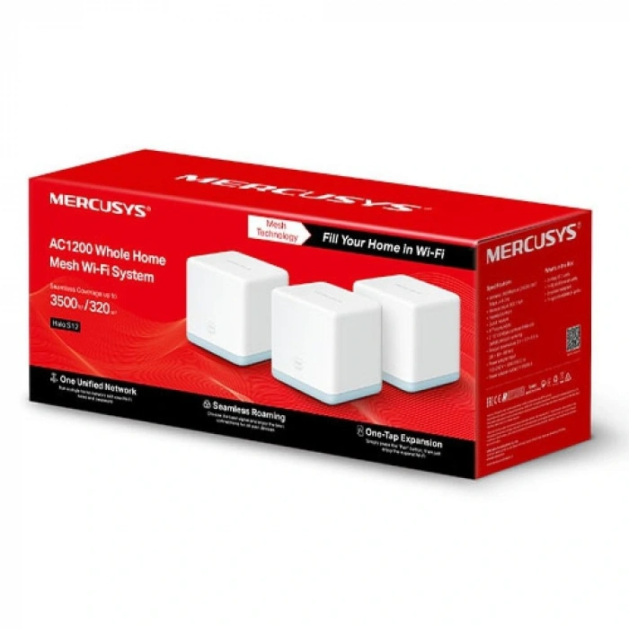 TP-Link Mercusys Halo-S12-2P 1200 MeshAP İkili Pkt