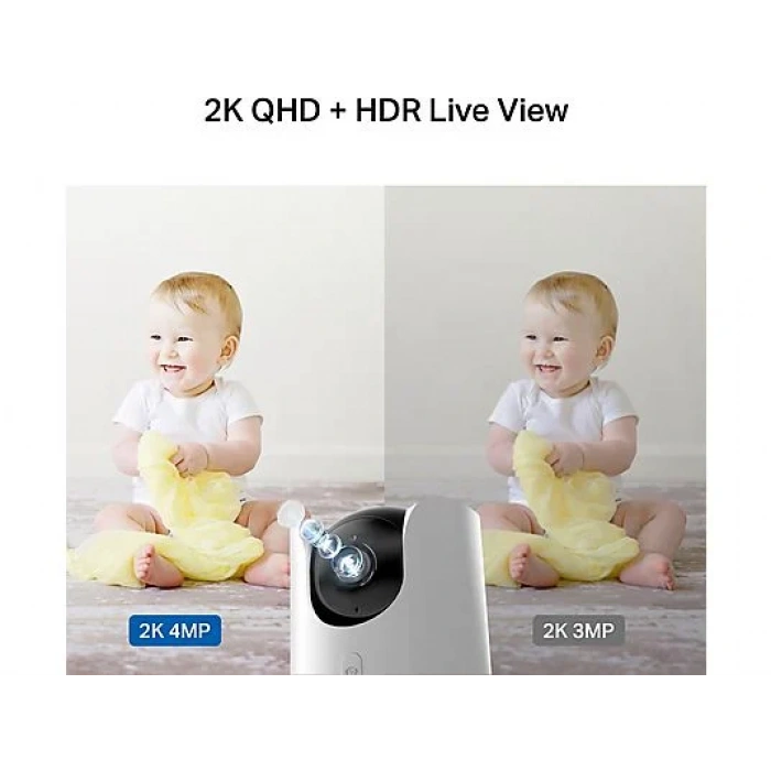 TP-LINK Tapo C225, 2K 4MP QHD, AI Desteği, Hareket Takibi, 360°, HomeKit, Wi-Fi Güvenlik Kamerası