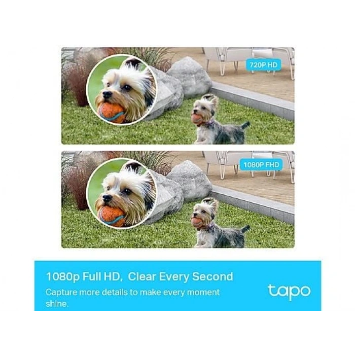 TP-LINK Tapo C400S2 Bataryalı Akıllı Kablosuz Güvenlik Kamerası Sistemi 2'li Kamera Kiti Beyaz Siyah