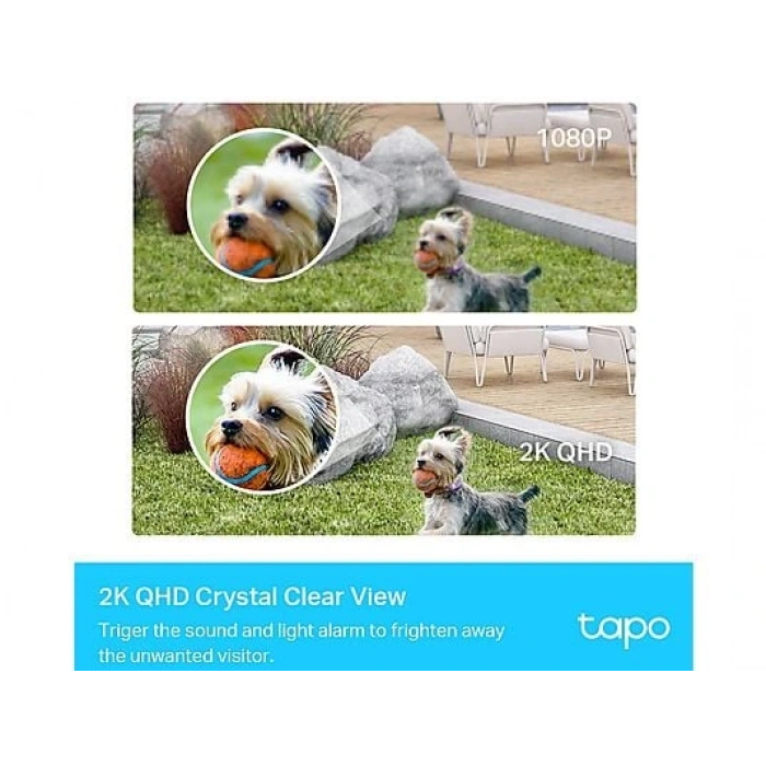 TP-LINK Tapo C420S2, 2K 4MP QHD, AI Desteği,Renkli Gece Görüşü, Kablosuz Bataryalı Güvenlik Kamerası