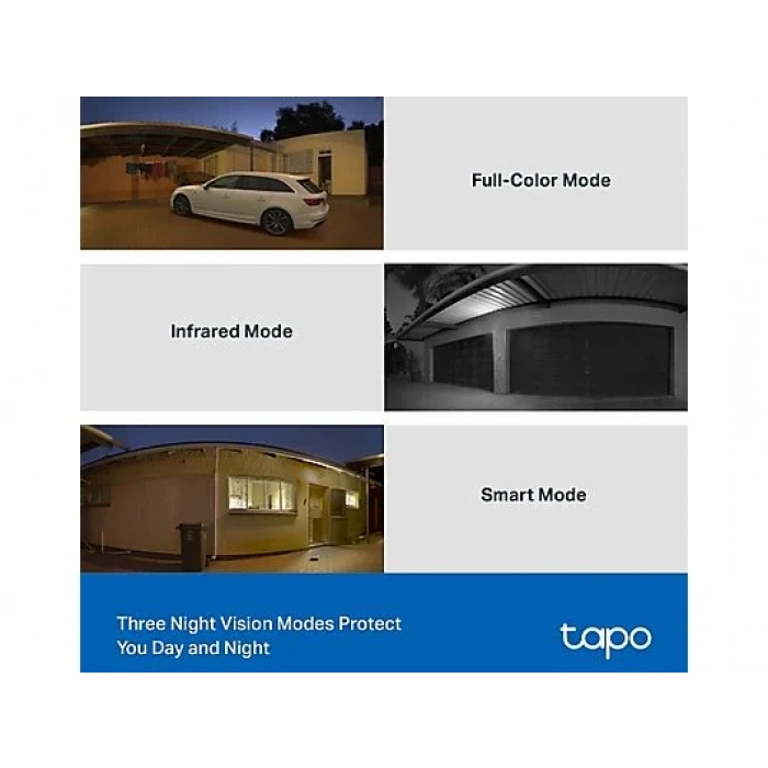 TP-LINK Tapo C510W, 2K 3MP, Hareket Takibi, 360°, IP65, Renkli Gece Görüşü, Wi-Fi Güvenlik Kamerası