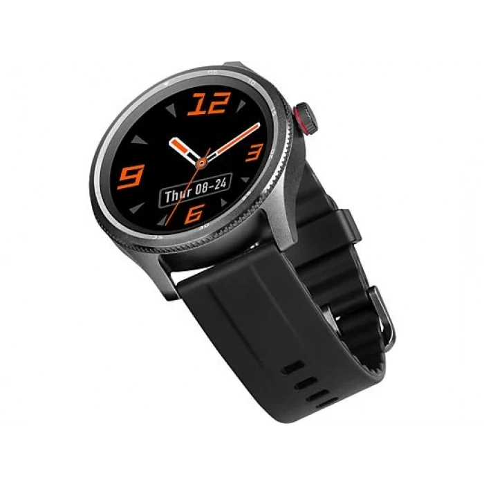 TTEC Tempus 35mm TFT Ekranlı Yuvarlak Metal Kasa Akıllı Saat Siyah