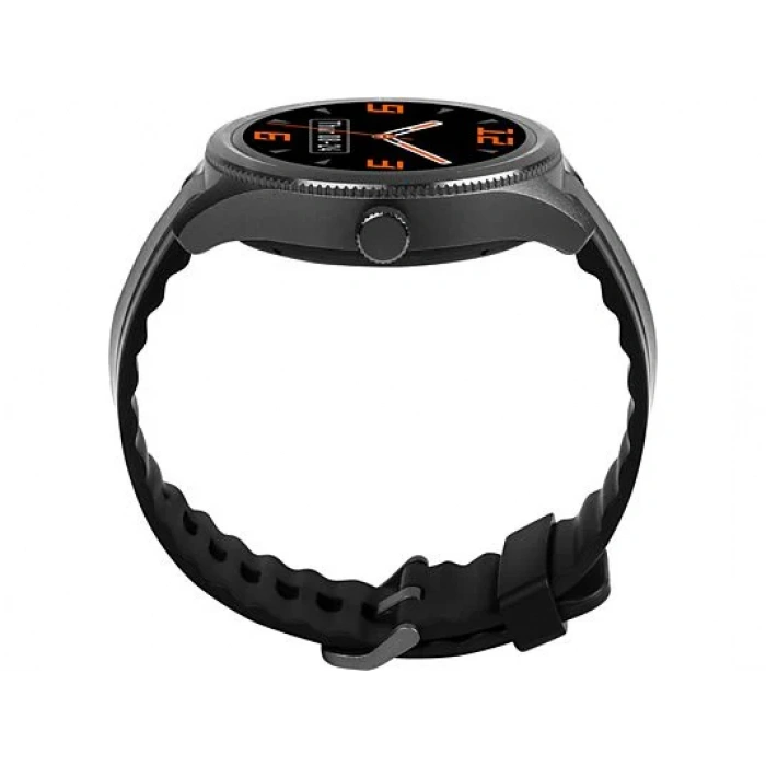 TTEC Tempus 35mm TFT Ekranlı Yuvarlak Metal Kasa Akıllı Saat Siyah