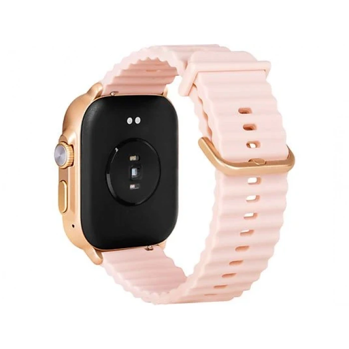 TTEC Tempus 51mm TFT Ekranlı Kare Metal Kasa Akıllı Saat Rose Gold