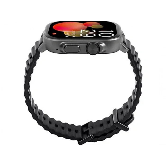 TTEC Tempus 51mm TFT Ekranlı Kare Metal Kasa Akıllı Saat Siyah