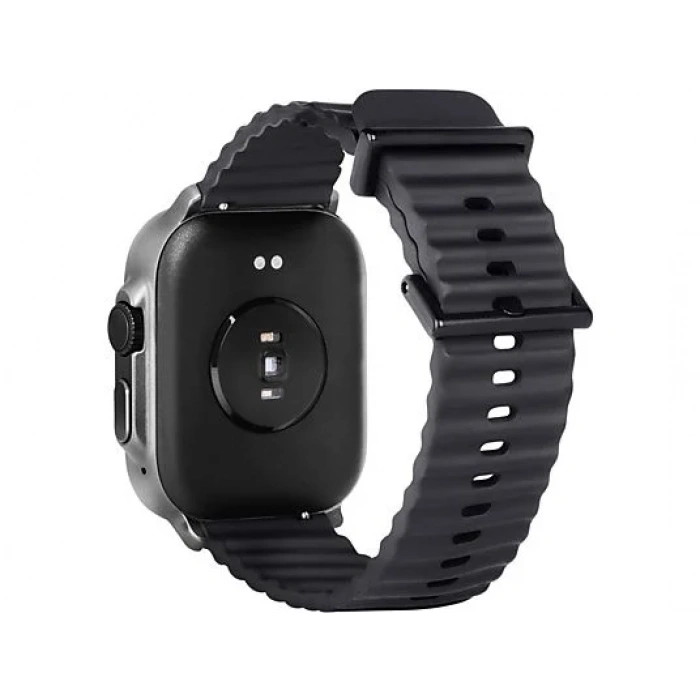 TTEC Tempus 51mm TFT Ekranlı Kare Metal Kasa Akıllı Saat Siyah