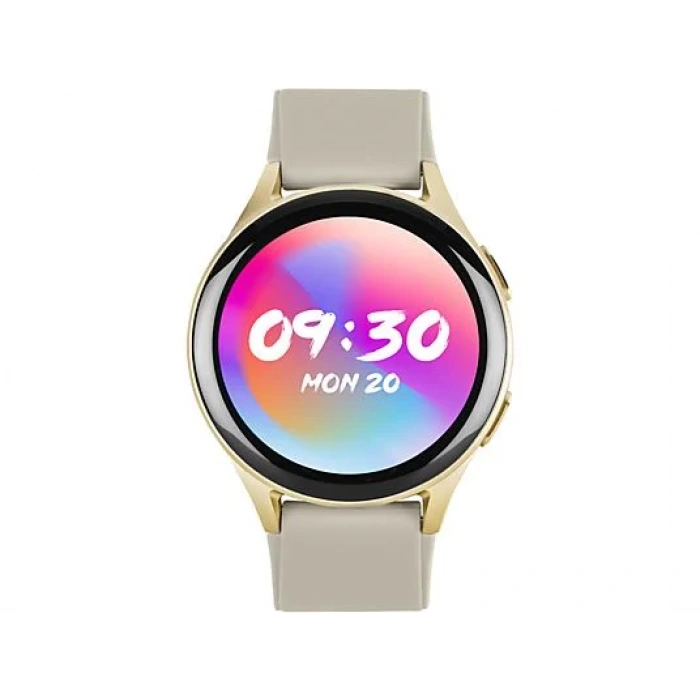 TTEC Tempus Pro 34mm AMOLED Ekranlı Yuvarlak Alüminyum Kasa Akıllı Saat Rose Gold