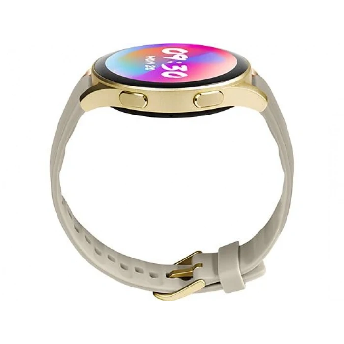 TTEC Tempus Pro 34mm AMOLED Ekranlı Yuvarlak Alüminyum Kasa Akıllı Saat Rose Gold