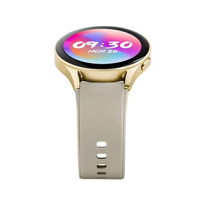 TTEC Tempus Pro 34mm AMOLED Ekranlı Yuvarlak Alüminyum Kasa Akıllı Saat Rose Gold