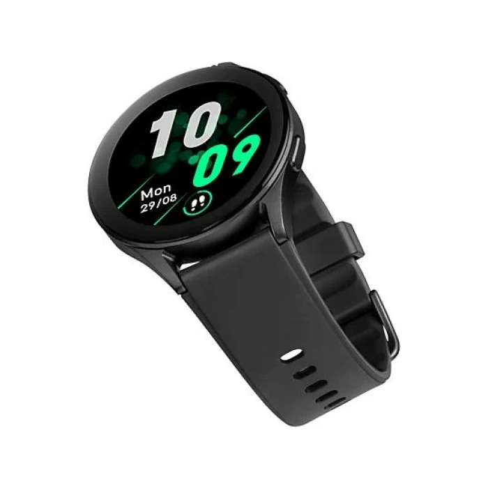 TTEC Tempus Pro 36mm AMOLED Ekranlı Yuvarlak Alüminyum Kasa Akıllı Saat Siyah